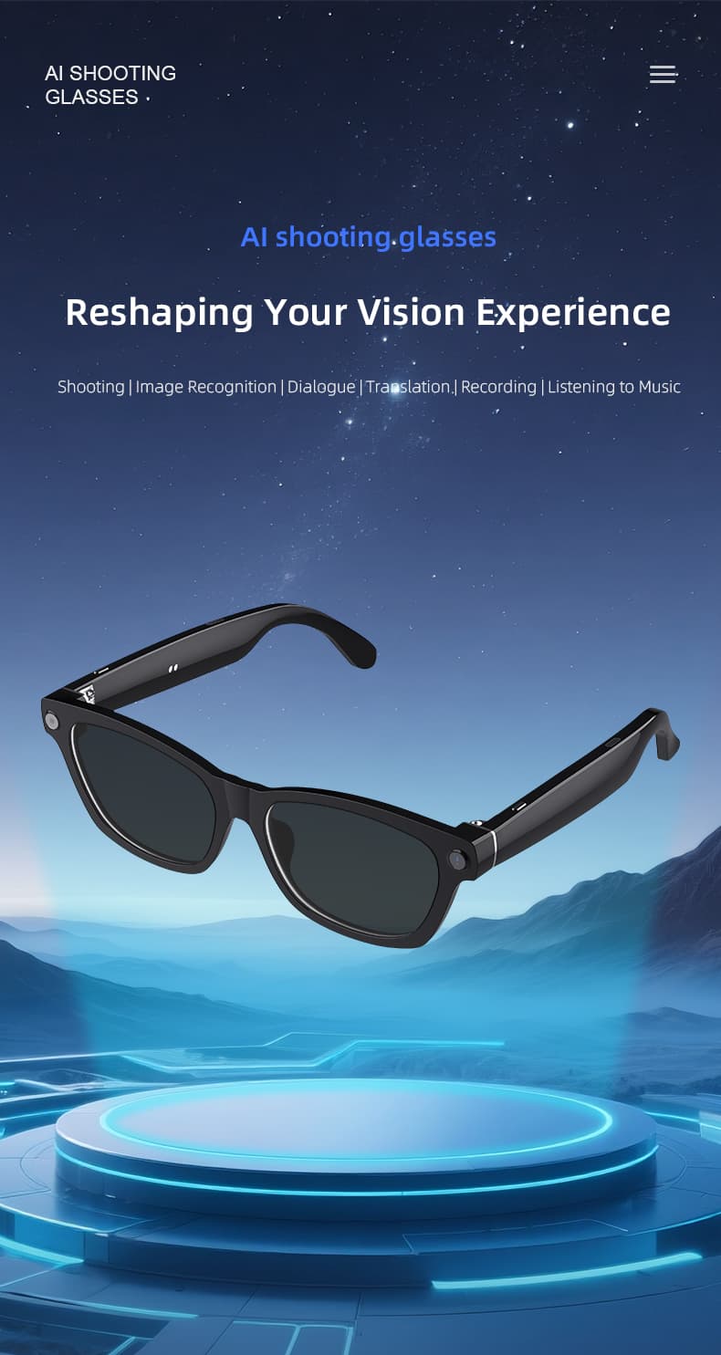 N105 AI Camera Glasses - AI Photography Features and Scene Recognition Technology