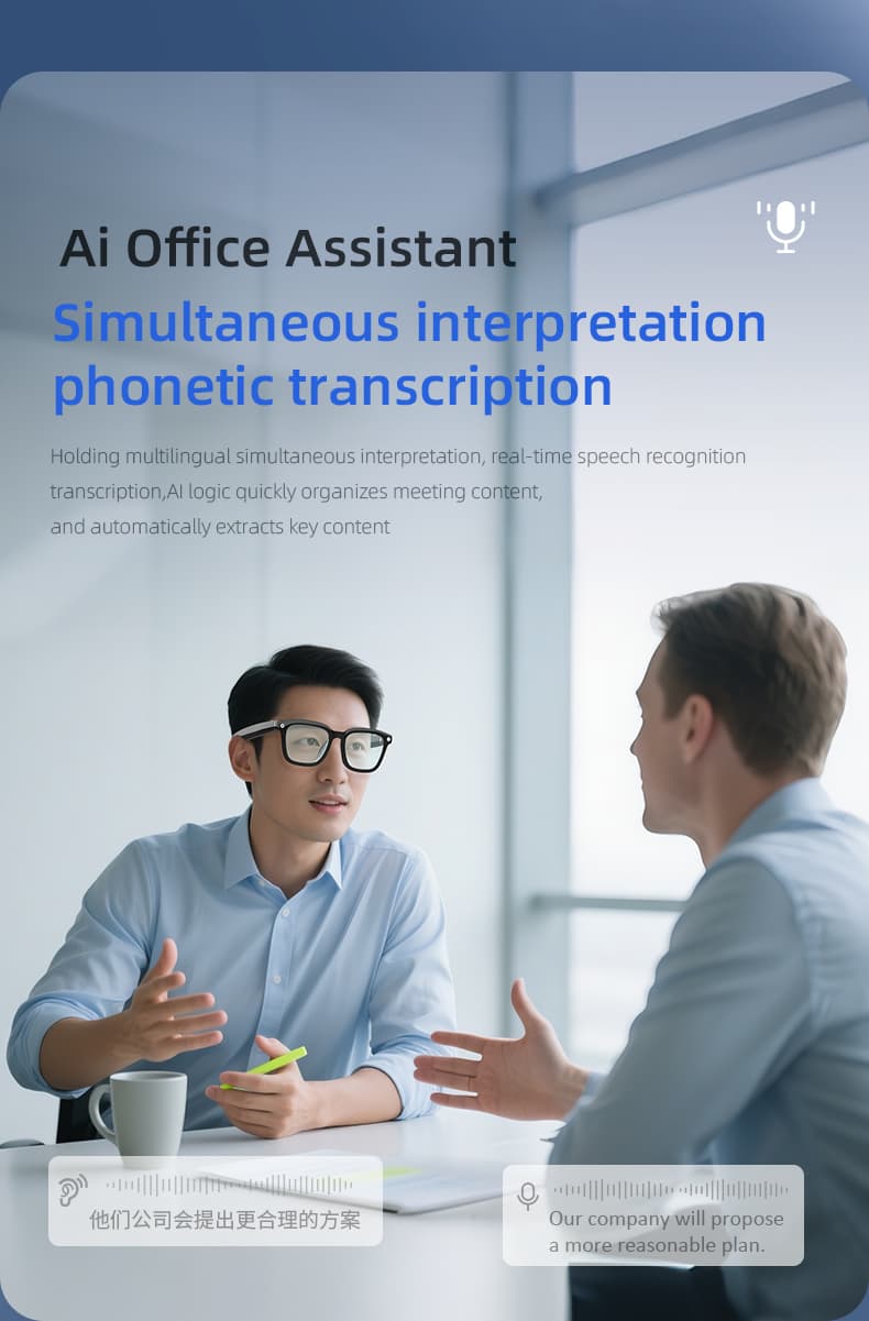 N105 AI Camera Glasses - Dedicated AI Processing Unit for Real-time Computing