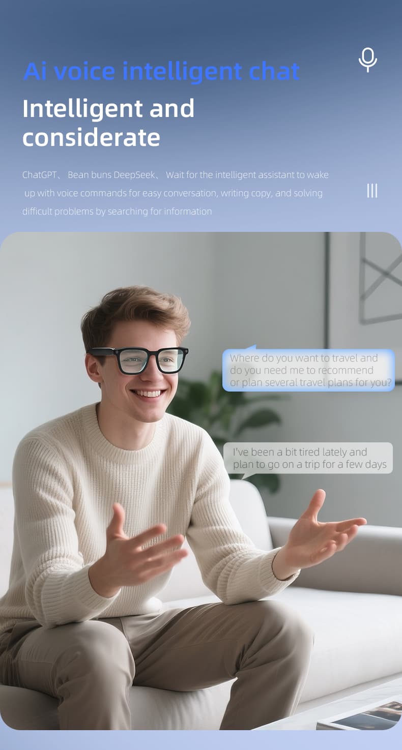 N105 AI Camera Glasses - Comfortable Wearing Experience with Lightweight Design