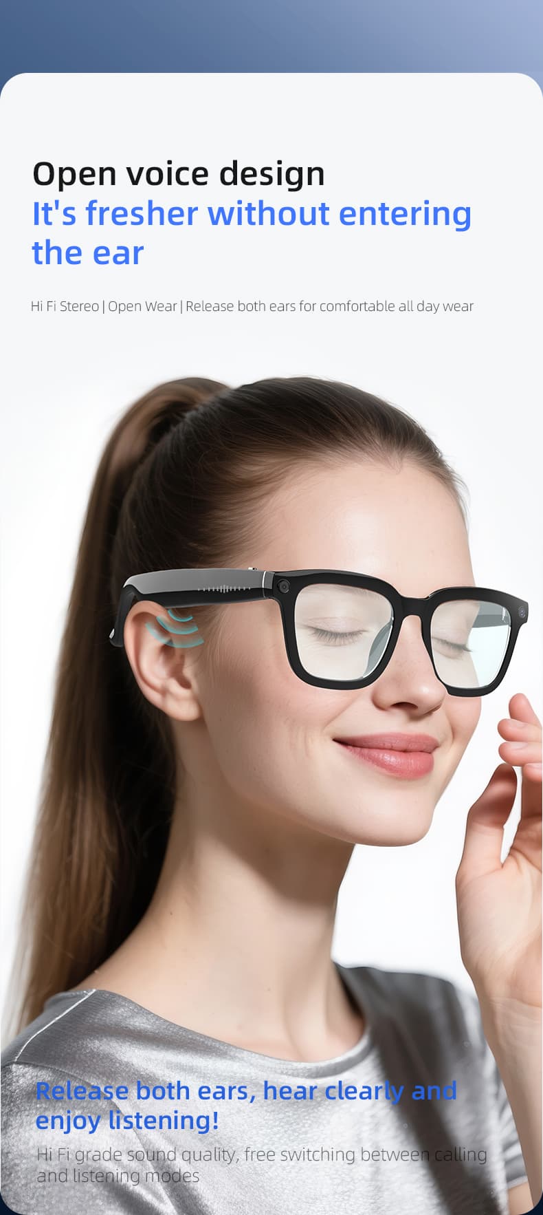 N105 AI Camera Glasses - User-Friendly Interface and Easy Operation