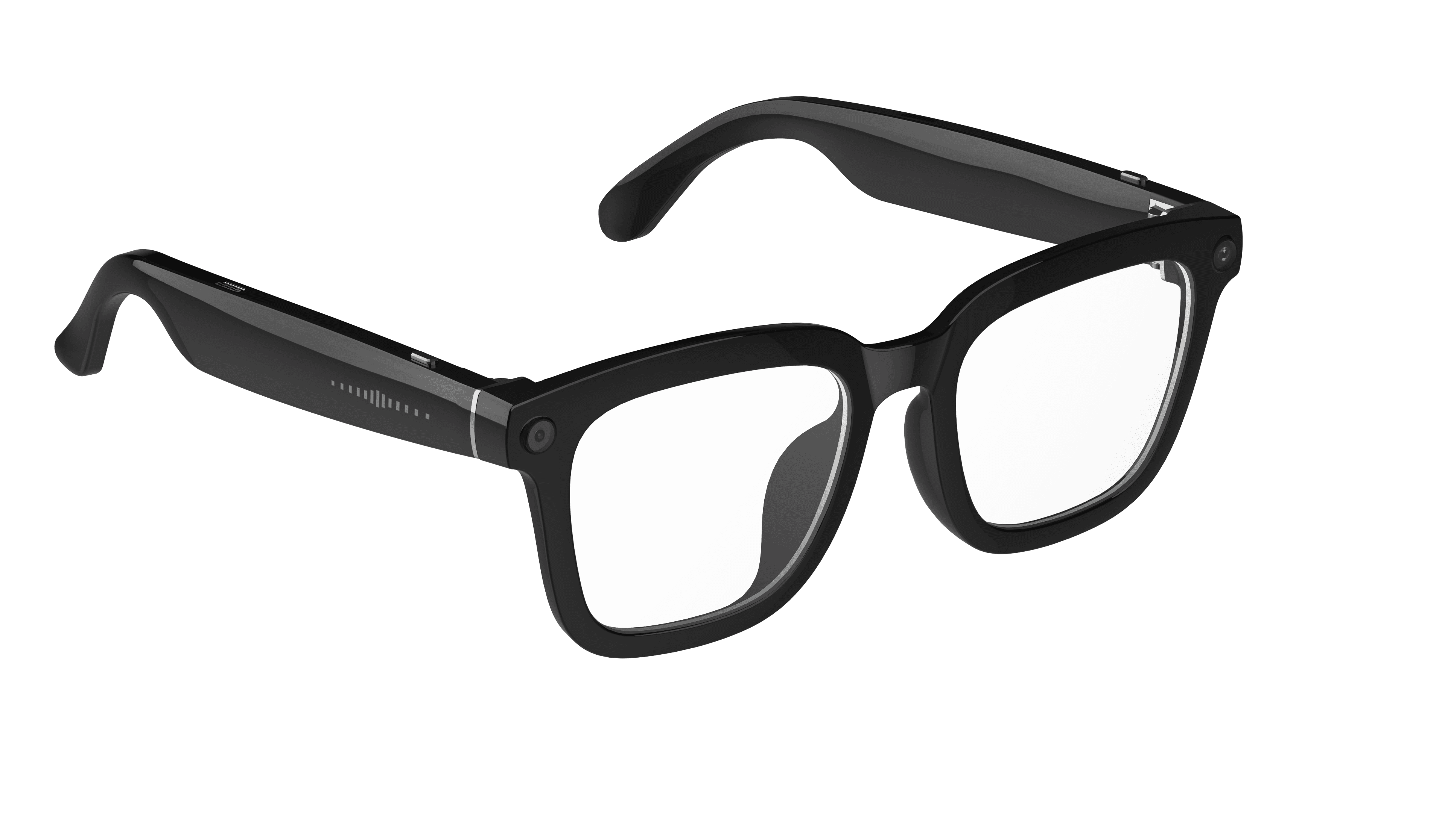 N105 AI Camera Glasses - Blue Light Protection Style - Front View