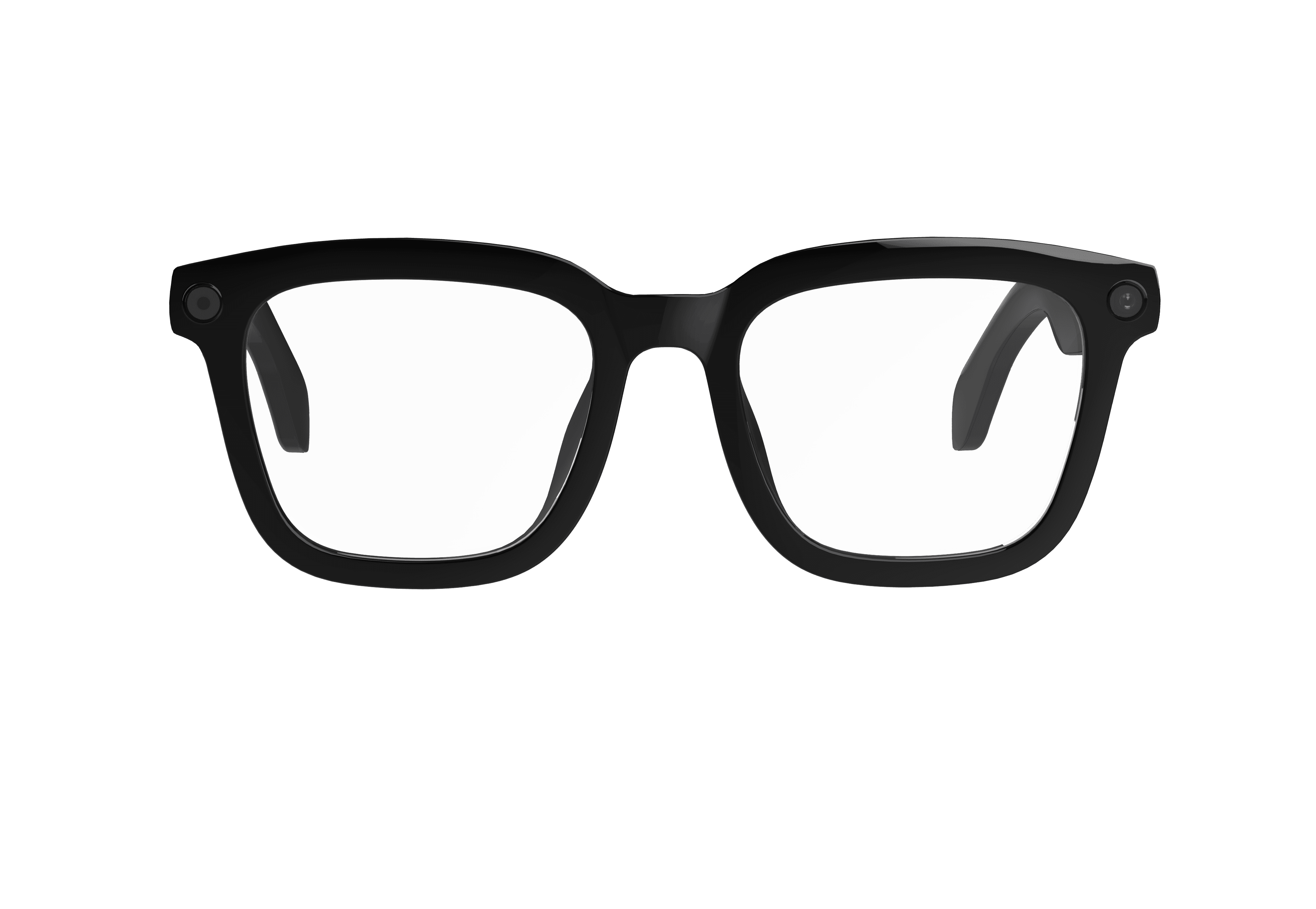 N105 AI Camera Glasses - Blue Light Protection Style - Wearing Demonstration