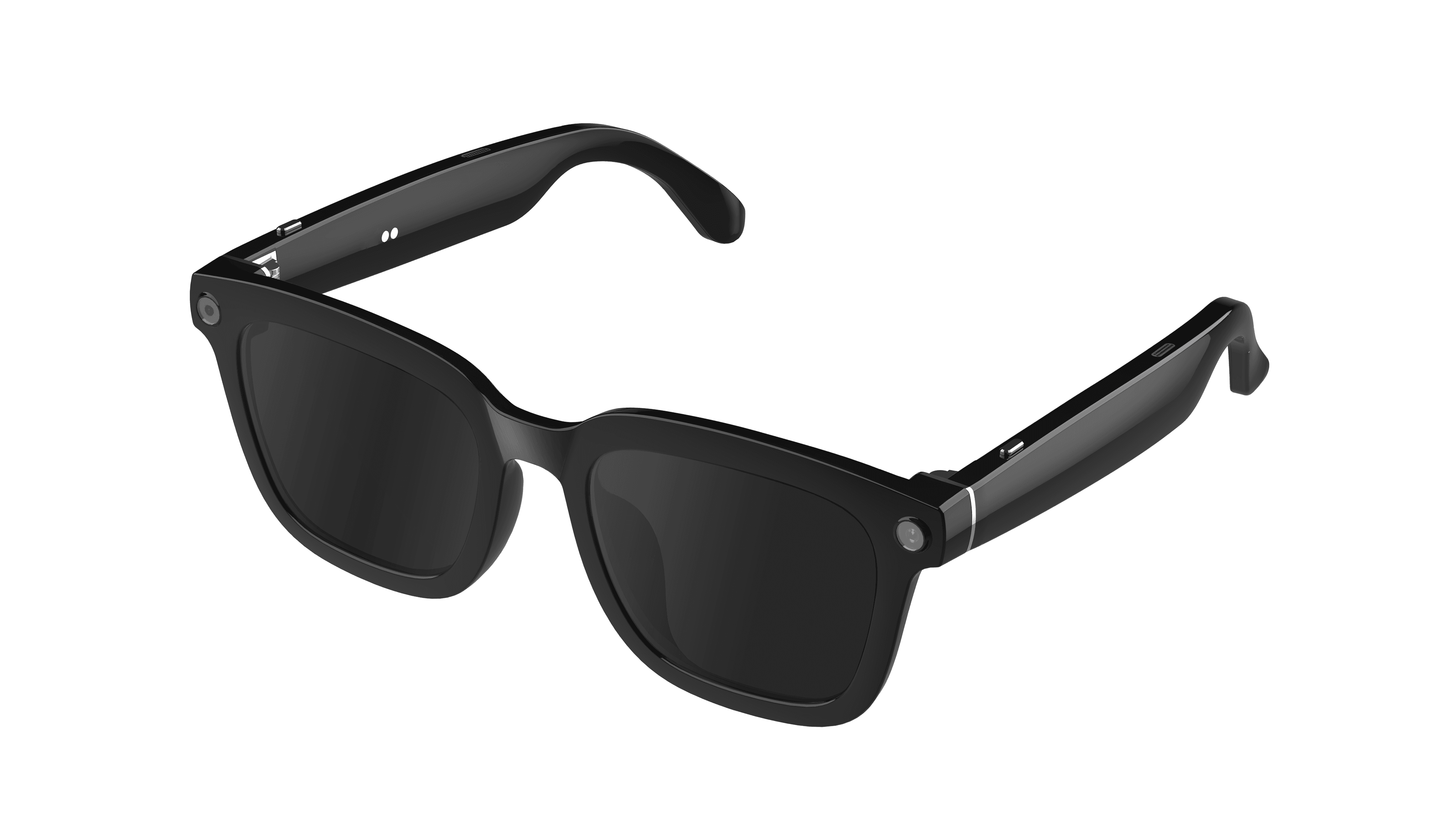 N105 AI Camera Glasses - Sunglasses Style - Three Quarter View