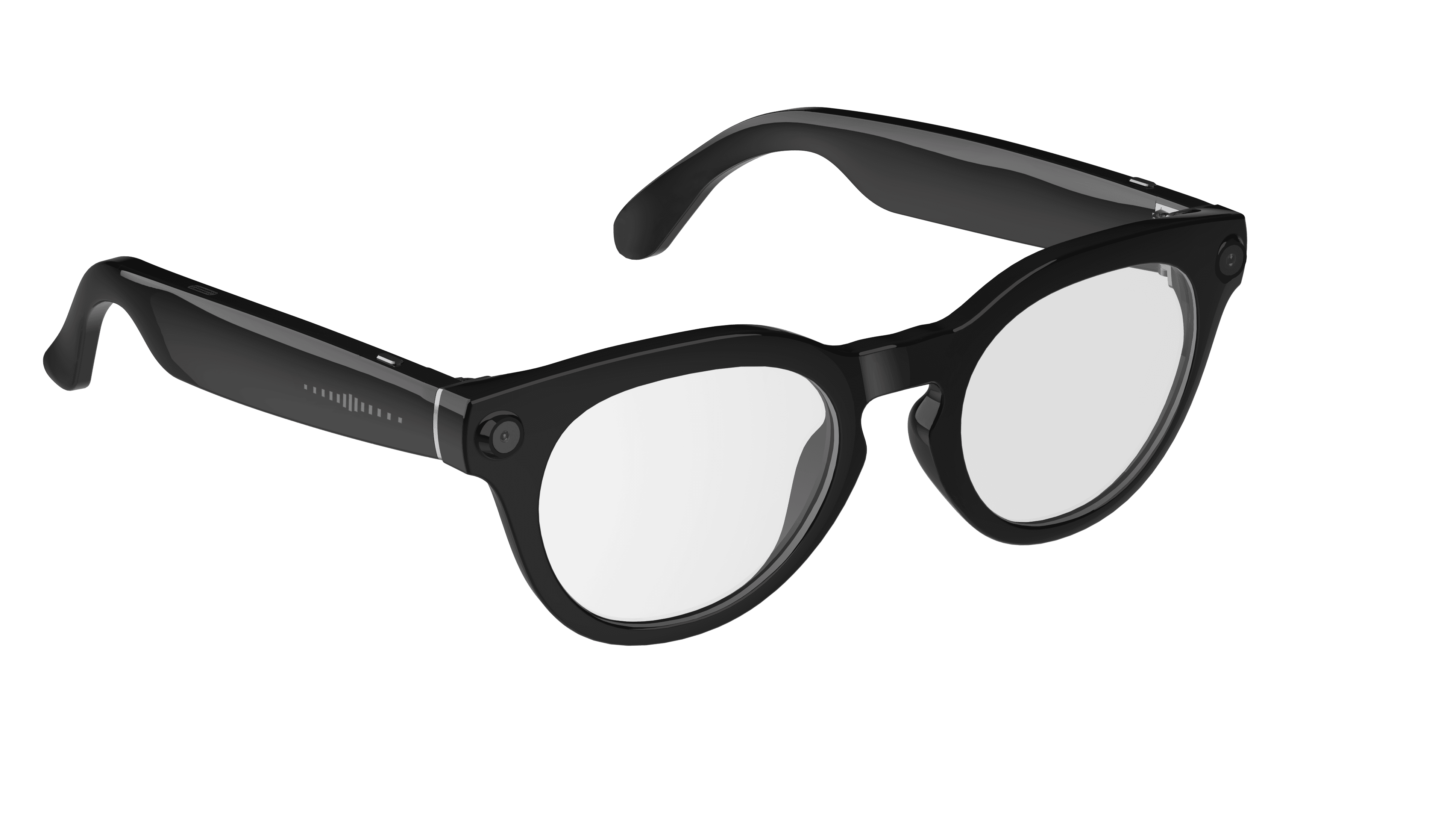 N108-1 AI Camera Glasses - Blue Light Protection Style - Front View