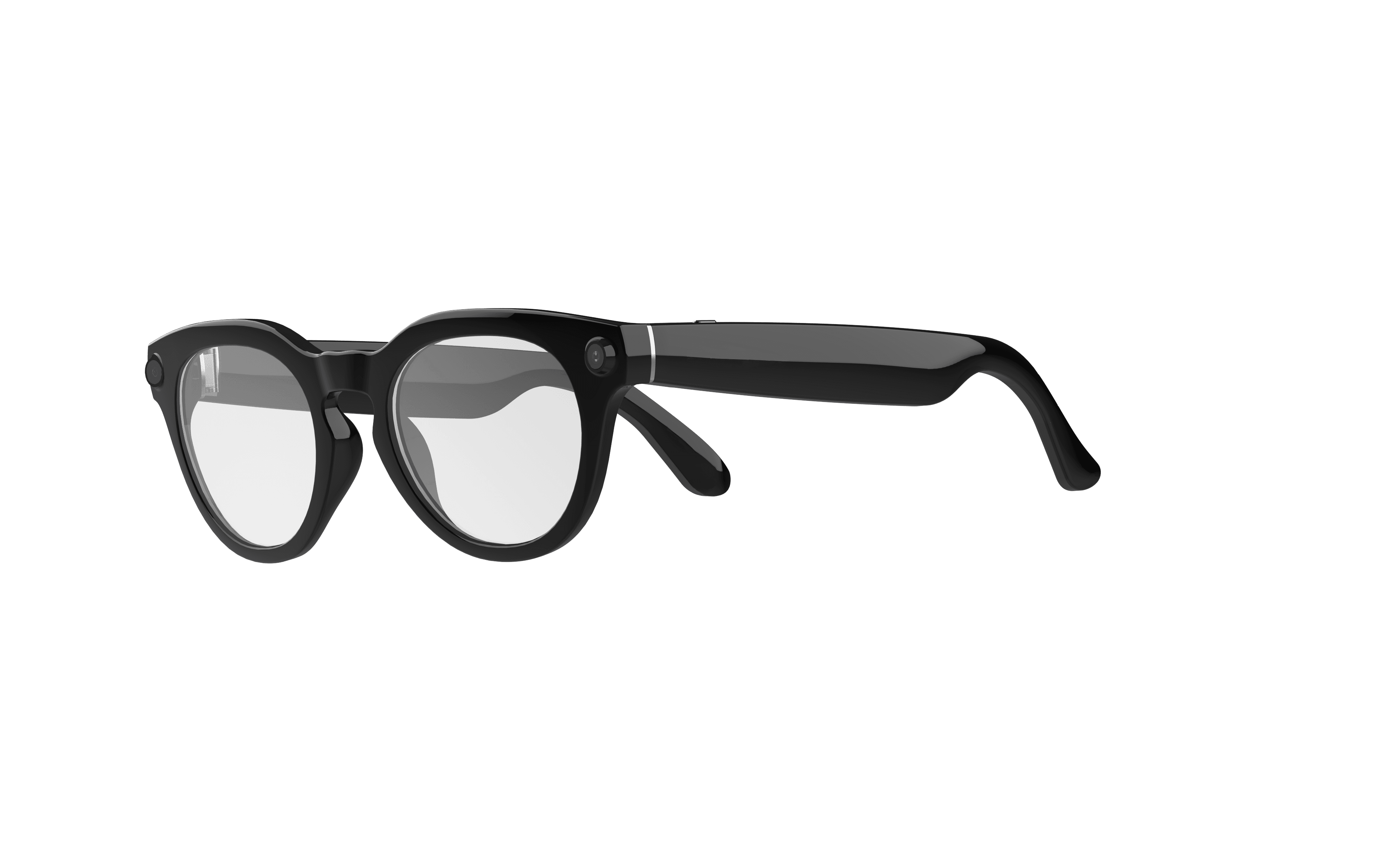 N108-1 AI Camera Glasses - Blue Light Protection Style - Back View