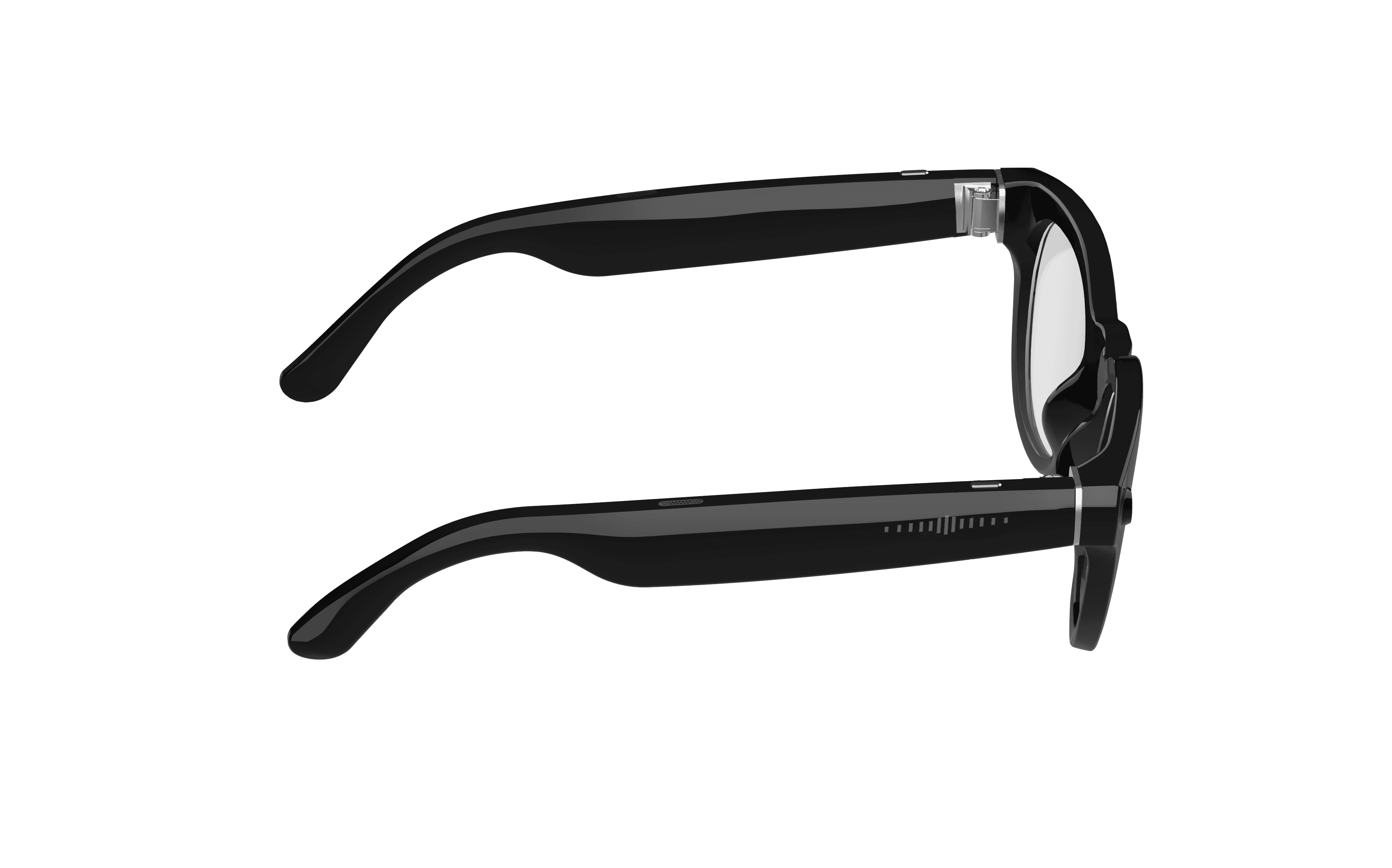 N108-1 AI Camera Glasses - Blue Light Protection Style - Detail View