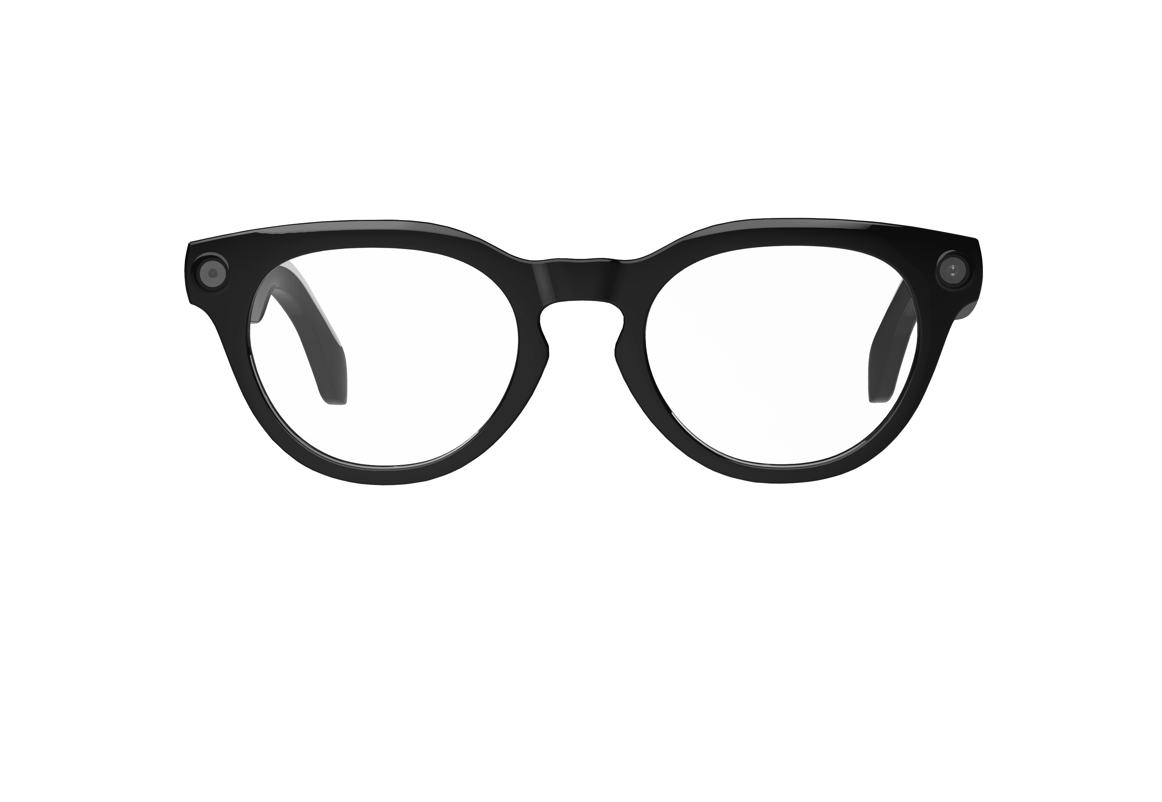 N108-1 AI Camera Glasses - Blue Light Protection Style - Wearing Demonstration