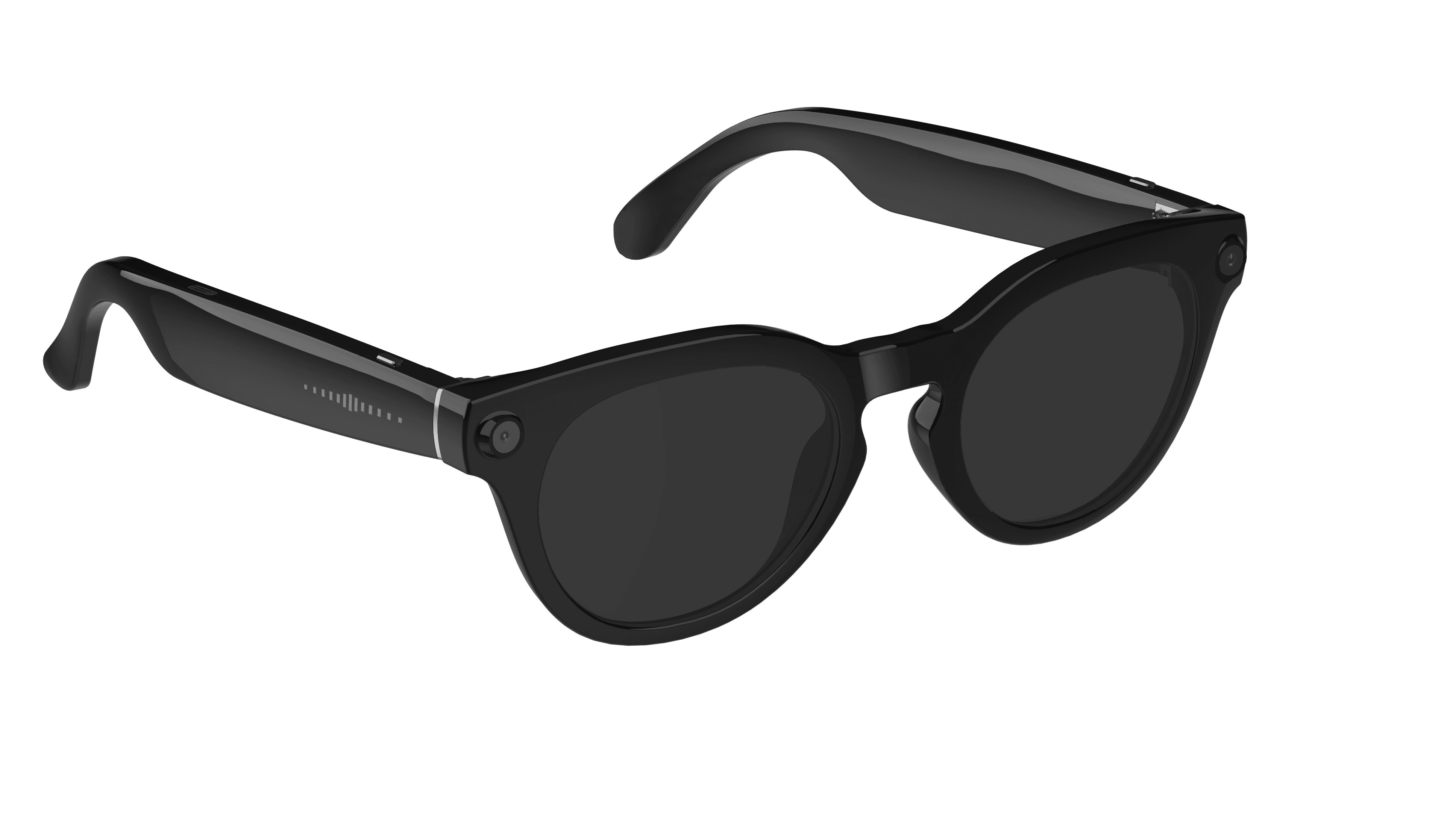 N108-1 AI Camera Glasses - Sunglasses Style - Front View