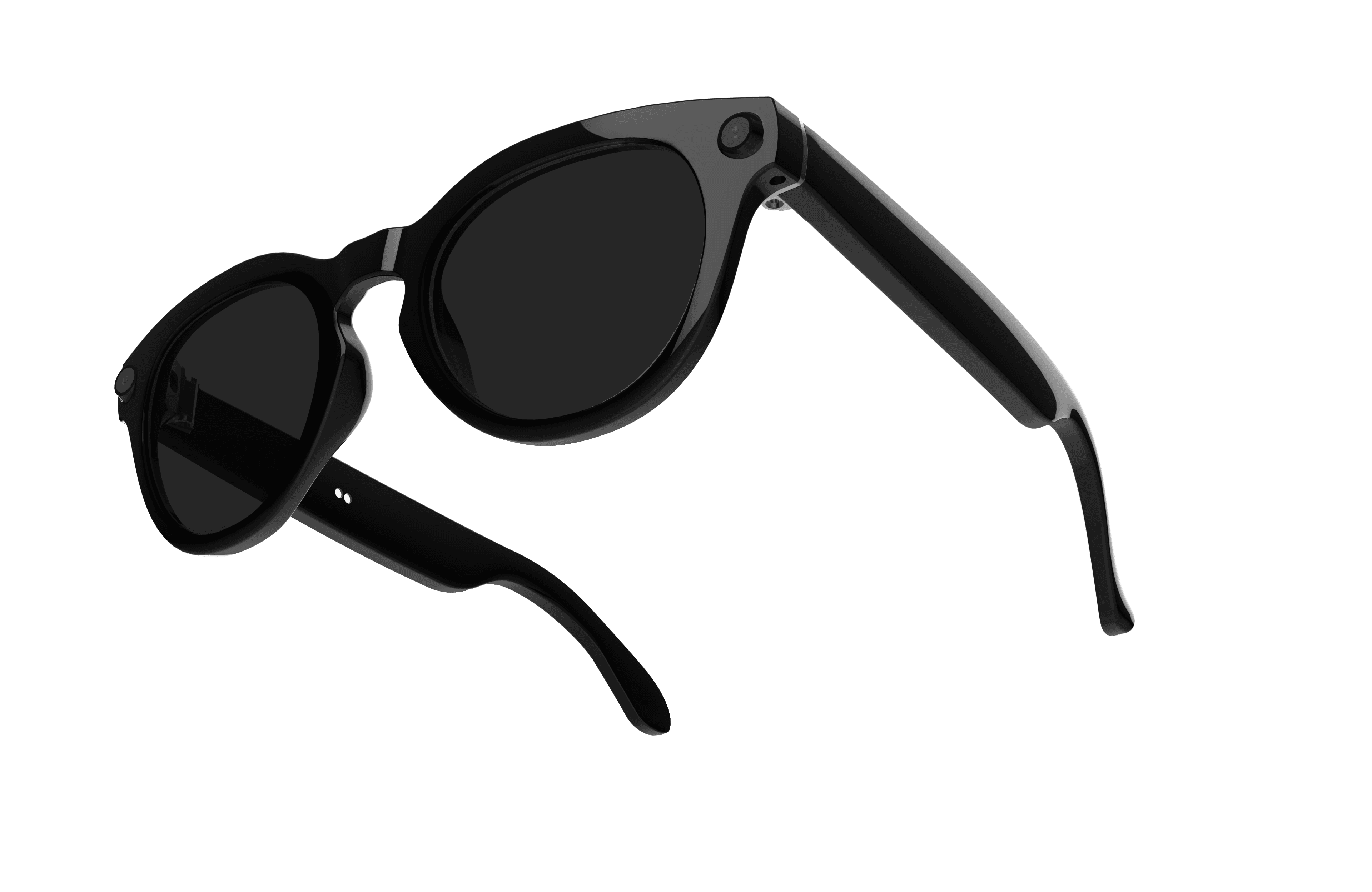 N108-1 AI Camera Glasses - Sunglasses Style - Side View