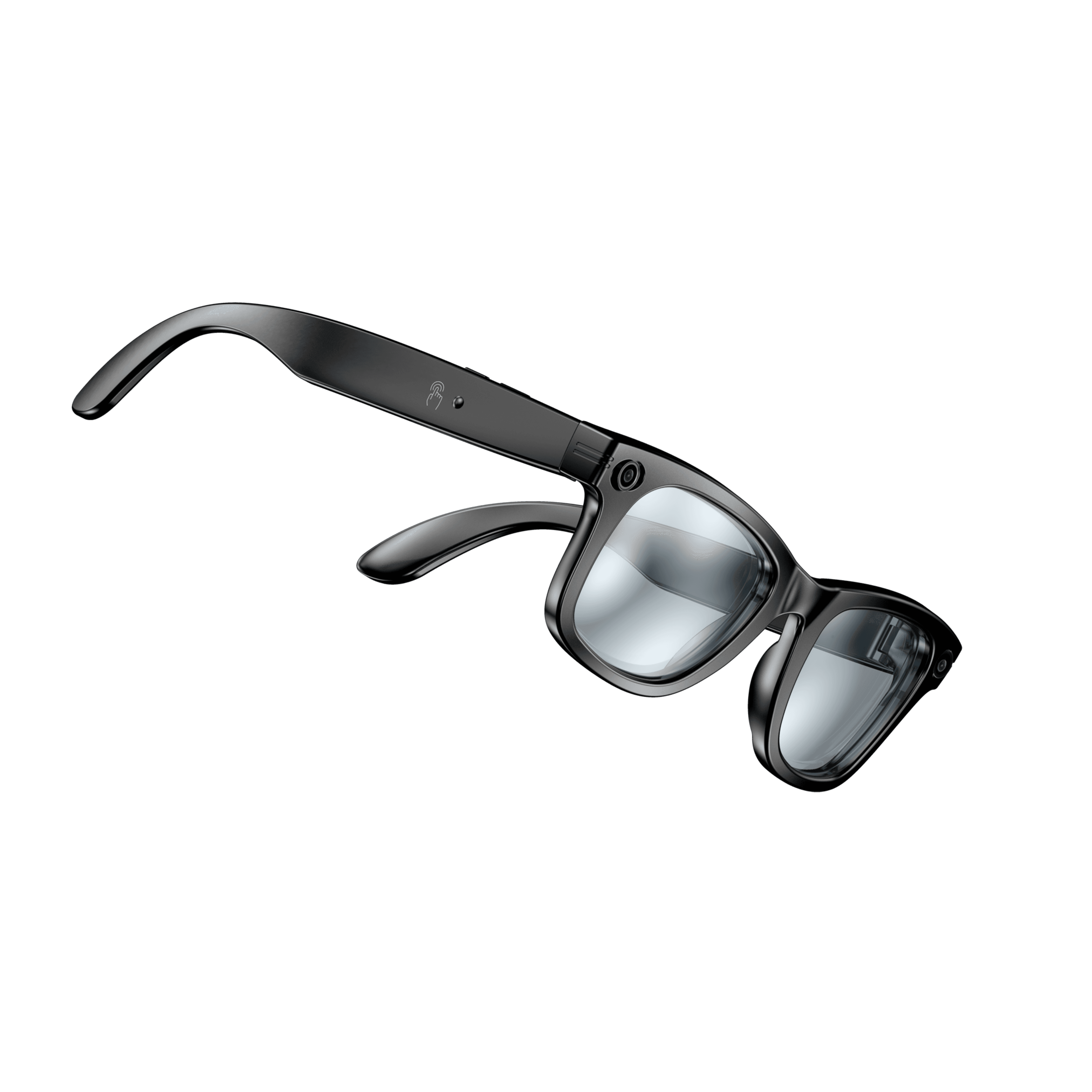 N600 AI Camera Glasses - Blue Light Protection Style - Back View