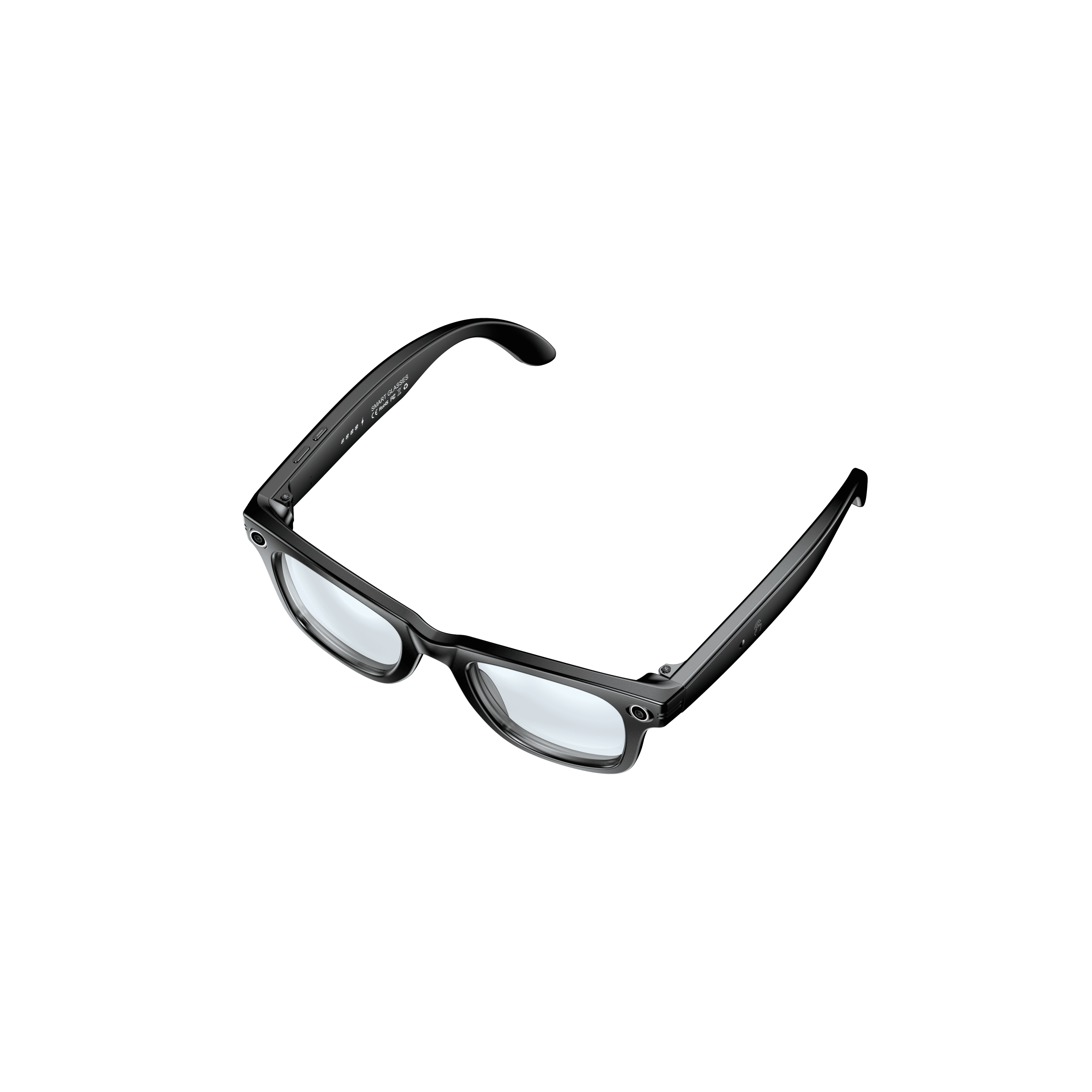 N600 AI Camera Glasses - Blue Light Protection Style - Wearing Demonstration